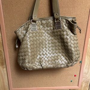 Michaels Kors weaved  leather bag